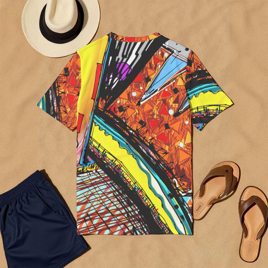 Vibrant Retro All-Over Print Men&