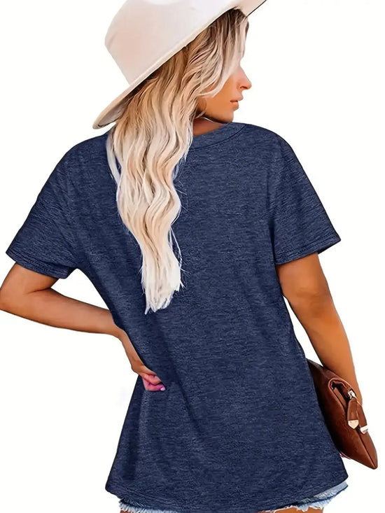 Plus Size Designer Flower Printed T-Shirt CJ