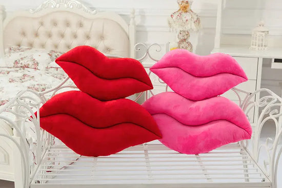 Unique Trendy Sexy Plush Big Lips Pillow- Home Bedroom Decor CJ