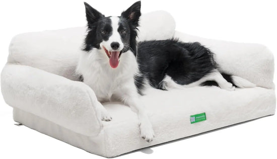 Orthopedic Dog Bed For Small Or Medium Dogs - 34.6 Inches Foam Sofa With Removable Washable Cover & Non-Slip Bottom The Aurora Touch