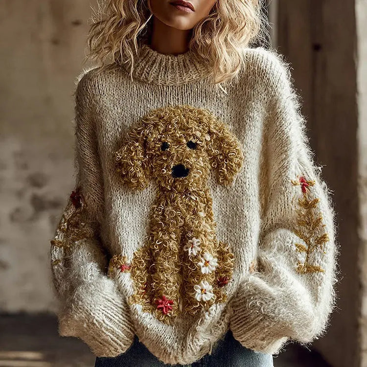 Animal Print Womens Pullover Sweater teemdrop