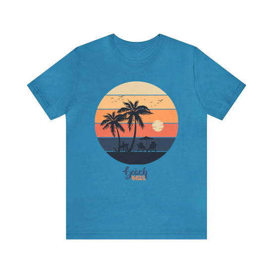 BEACH GRAPHIC TEE Summer Graphic Tees, Summer Vibes Shirt Heavyweight Shirt Cute Summer Shirts Personalized T-Shirt Best Selling Shirts