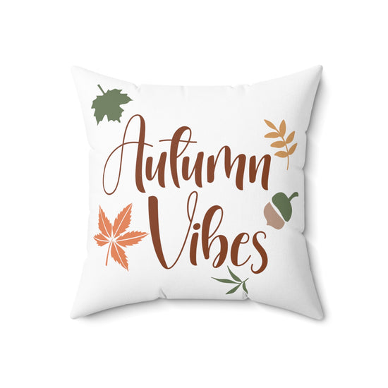 Square Autumn Vibes pillow Fall home decor couch chair bed accent throw great gift for mom auntie and grandma
