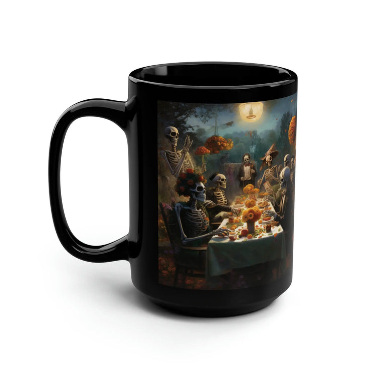 Day of the Dead Mug 15 oz dead mans party portrait design large coffee tea hot beverage kitchen accent cup The Aurora Touch