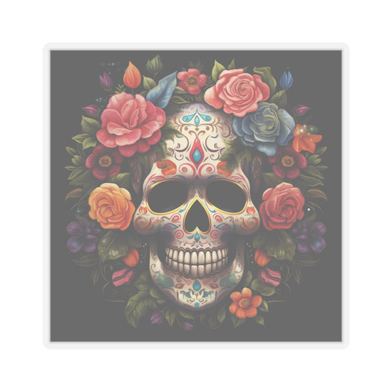 Kiss-Cut Stickers, Day of the Dead, artistic stickers, Colorful stickers, skateboard stickers, Halloween Stickers, boy gift, student gift