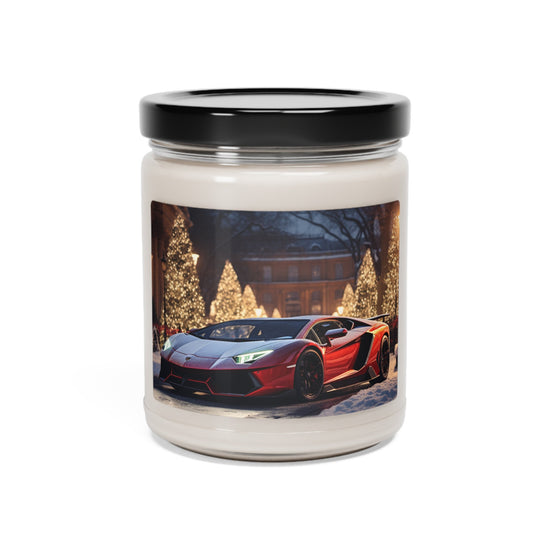 Holiday Scented Soy Candle | 9oz Holiday Red Lamborghini | Luxury Aromatherapy Candle | Perfect Gift for Christmas & New Year