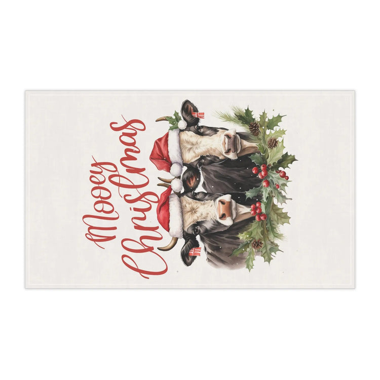 Farm Animal Holiday Tea Towels - Farmers Towel, Country Xmas Theme, Hand Towels, Holiday Decor, Cooking Towel The Aurora Touch