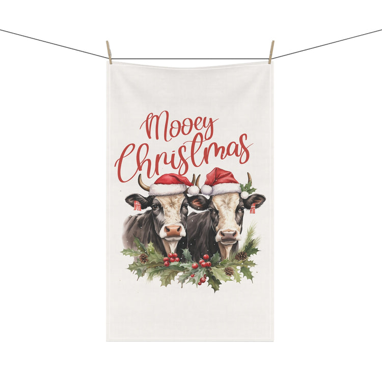 Farm Animal Holiday Tea Towels - Farmers Towel, Country Xmas Theme, Hand Towels, Holiday Decor, Cooking Towel
