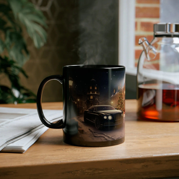 11oz Black Mug, Exotic Cars, Luxury Mug, Corporate Gifts, fancy Mugs, Beverly Hills, Office gifts, Holiday gifts The Aurora Touch