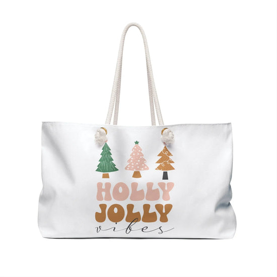 Winter Holiday Weekender Bag - Oversized Personal Tote for Xmas Travel, Large Carryall Teacher Bag, Student Book Bag The Aurora Touch