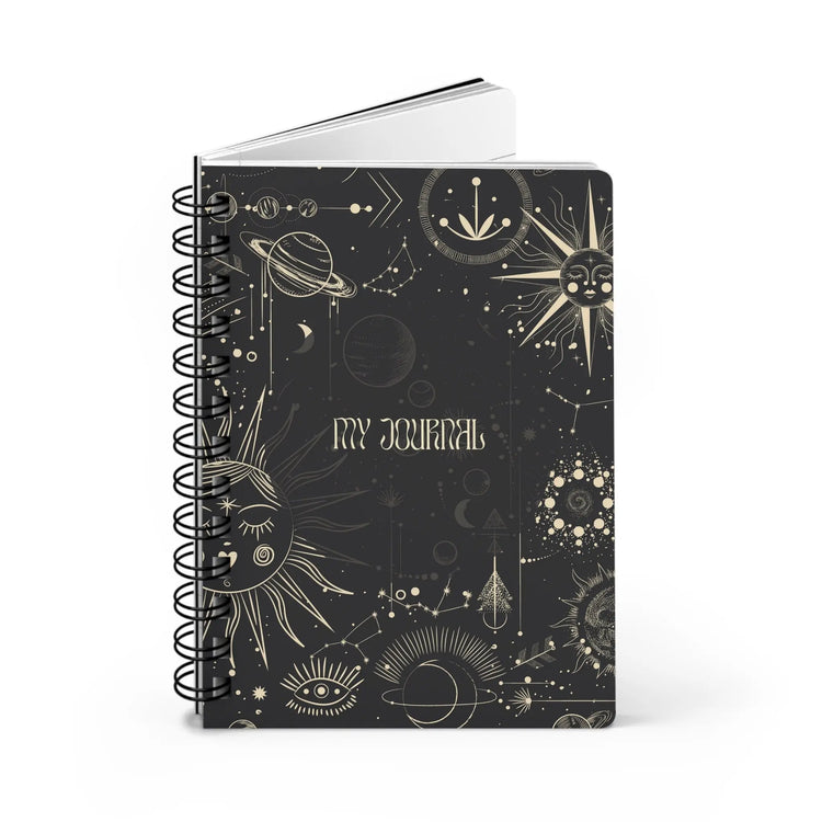 Spiral Bound Journal, Positive tarot personal daily meditation notebook writing diary journal for inspirational dream writing The Aurora Touch