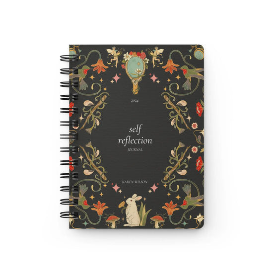 Spiral Bound Journal, Personalized Self Reflection Journal, Postive Affirmation NoteBook, Daily Agenda Journal, Self Awareness Book The Aurora Touch