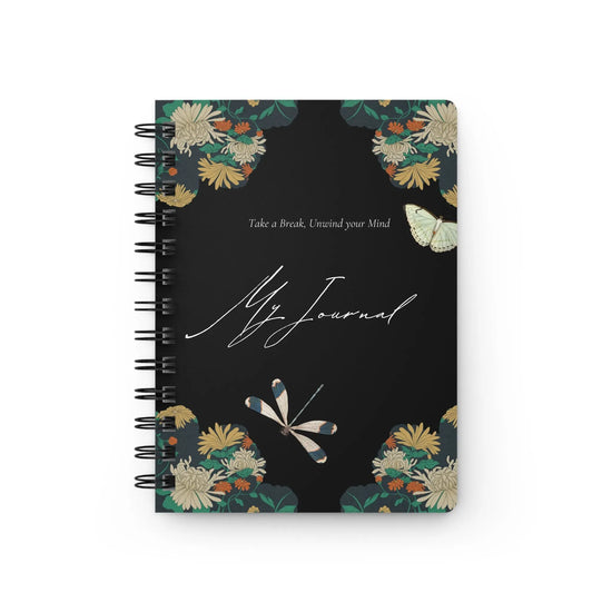 Spiral Bound Journal, Personal Daily Journal, Beautiful Design Spiral Notebook, Daily Meditation Diary, Stylish Sturdy notebook The Aurora Touch