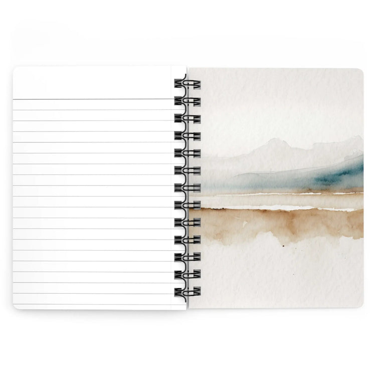 Personalized Spiral Bound Journal, Minimalist Spiral Notebook, small daily journal, dreamer nightly journal, nice simple everyday notebook The Aurora Touch