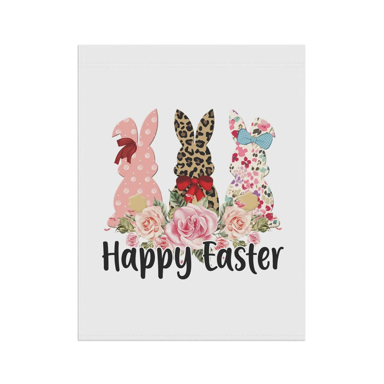 Garden & House Banner, Leopard Print Easter Bunny, Happy Easter Garden Banner, Outside Home Decor, Festive outdoor spring Flag