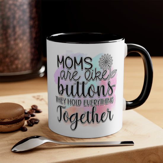 Accent Coffee Mug, 11oz, Mom beautiful sayings 2 tone daily office home novelty decor beverage cup great for Mothers Day or anytime gift