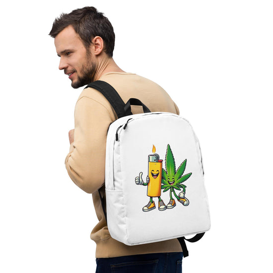 Cannabis Fashion Backpack – Sarcastic Adult Humor Tote, All-Purpose Backpack for Computer, iPad, Gym Clothes, and Everyday Carry