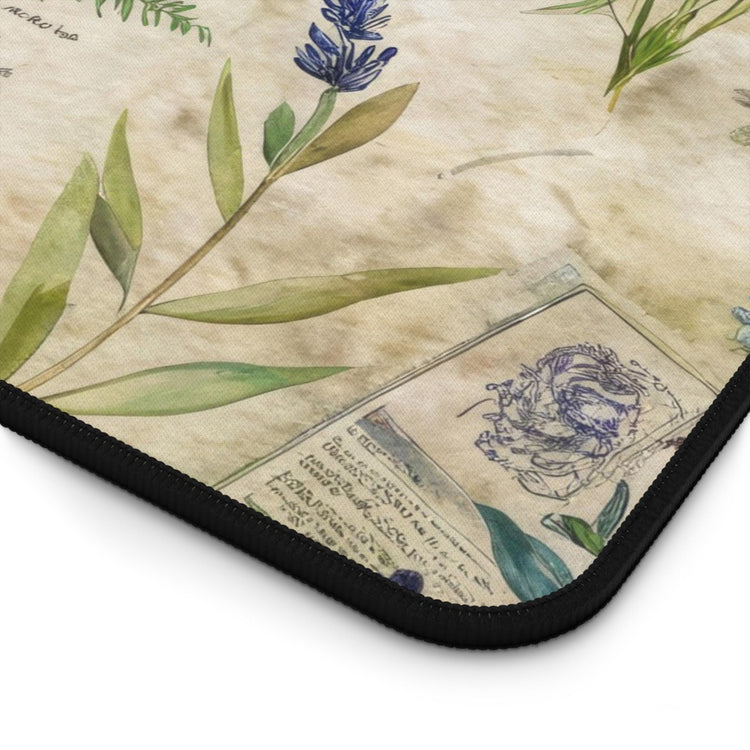 Desk Mat, lavendar floral print back to school college work home office thick keyboard mouse practical desk pad