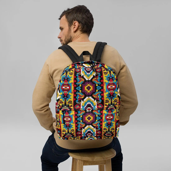 Colorful Western Design Backpack, Great For All School Age Groups and Casual Wear, Travel Bag The Aurora Touch