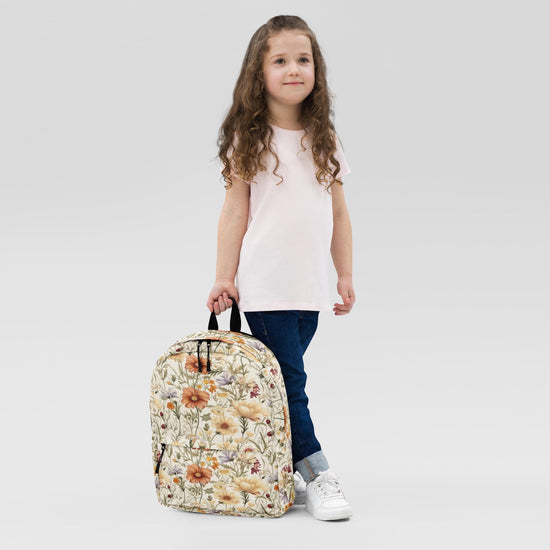 Backpack, Floral spring summer fall back to school computer laptop ipad book travel carry bag