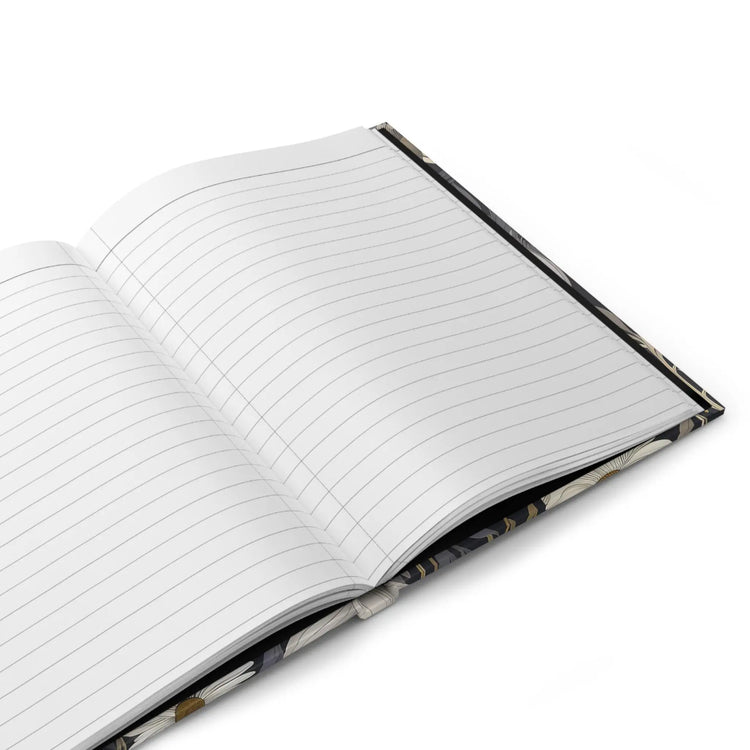 Hardcover Journal Matte, Floral all over print classy stylish back to school office home recipe writing class note taking book The Aurora Touch