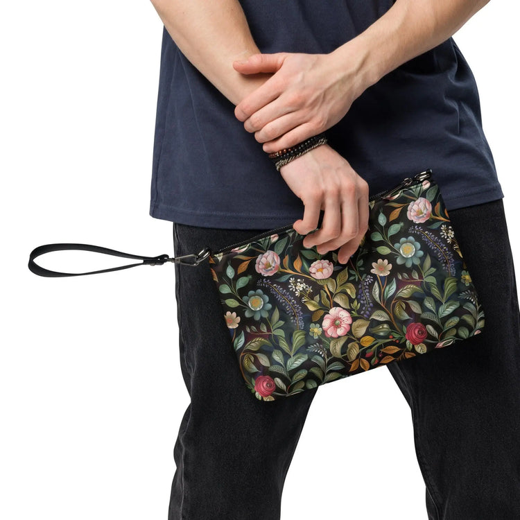Crossbody bag, Floral pattern all over print design hand bag everyday casual work school dinner shoulder body stylish purse The Aurora Touch