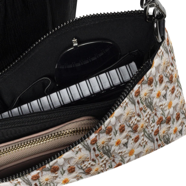 Crossbody bag, Crotchet floral pattern sweater pretty night day casual classy fancy stylish fashion clutch shoulder purse bag The Aurora Touch