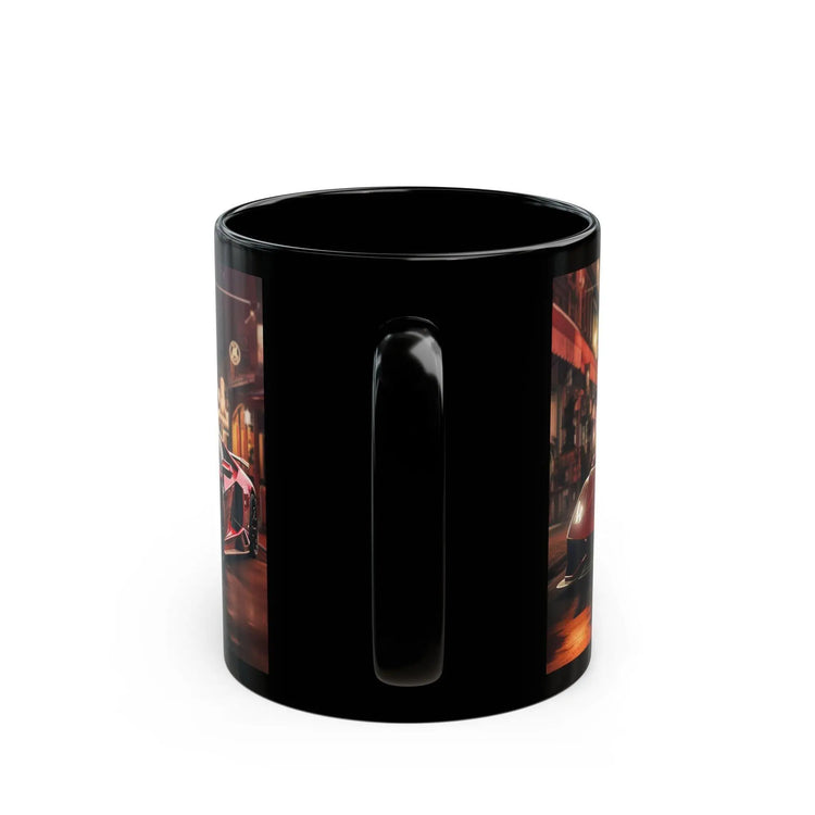 Black Mug, Red Lamborghini, Sexy Mug, Gift for Dad, Gift for Son, Hot Coffee Mug, Hot Tea Mug, Office Boss Gift, Holiday Sale, Father&