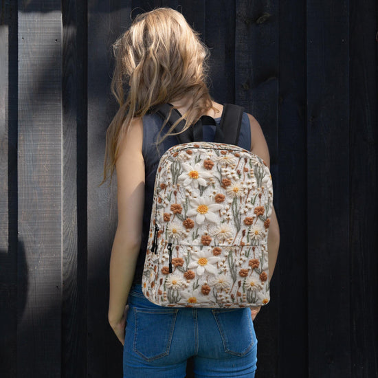 Floral Crotchet 3D Design Versatile Customized Backpack