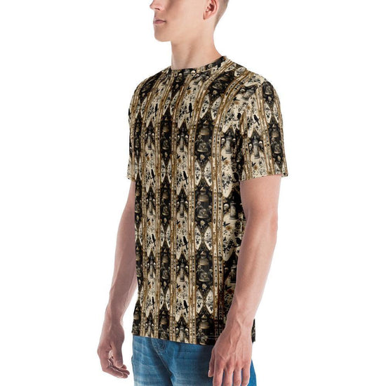 Camiseta para hombre, estampado de estilo gótico, informal, sencilla, versátil, para uso diario, suave y cómoda, camisa vaquera para hombre
