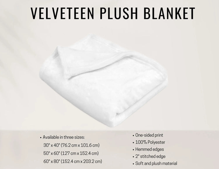 Gothic Plush Blanket, Day of the Dead Sugar Skull Purple Accent Throw, Halloween Home Decor, Velveteen Cozy Blanket