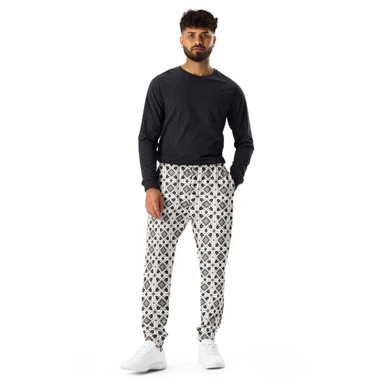 Designer Men’s Joggers | Casual All-Over Print | Soft Cozy Everyday Wear | Stylish for Date Night & Jogging The Aurora Touch