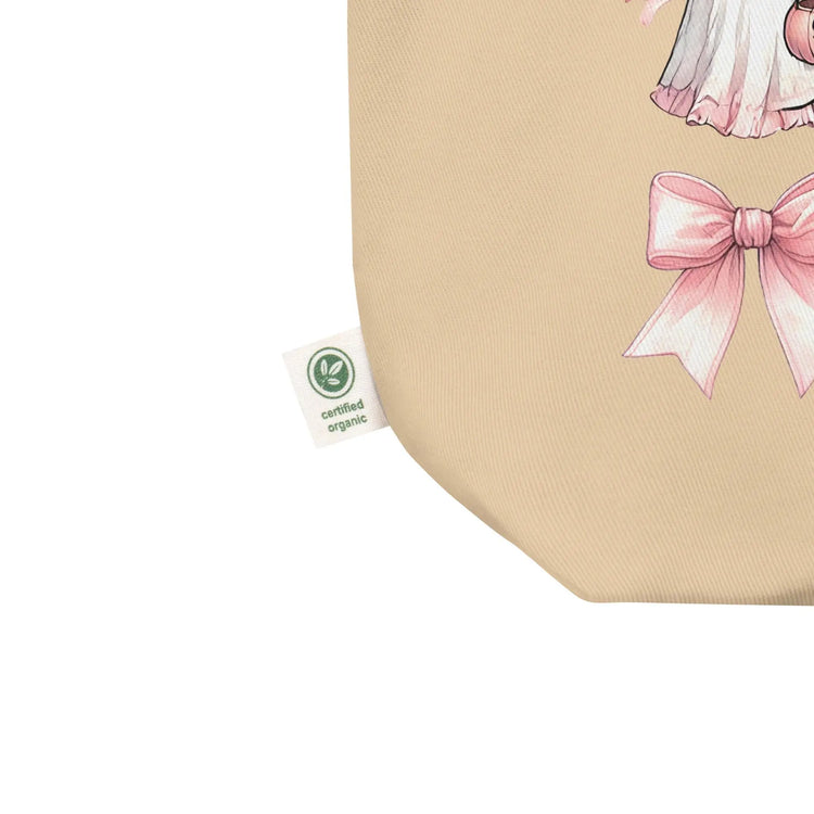 Halloween pink croquet Eco Tote stylish everyday use college accessory carry all bag cute novelty ghost design trick or treat candy pouch The Aurora Touch