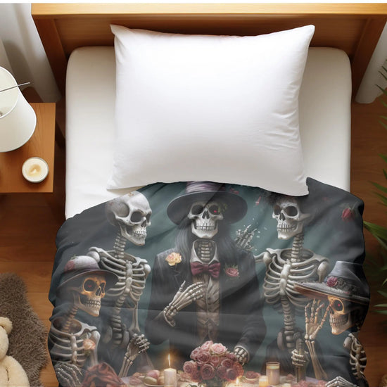 Day of the Dead velveteen blanket la ofrenda Mexican traditional dia de los muertos art design any room decor blanket The Aurora Touch
