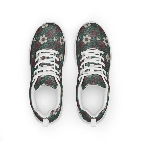 Fall Floral Women’s athletic shoes, Soft cozy warm ideal walking running casual wearing stylish every day female tennis shoe