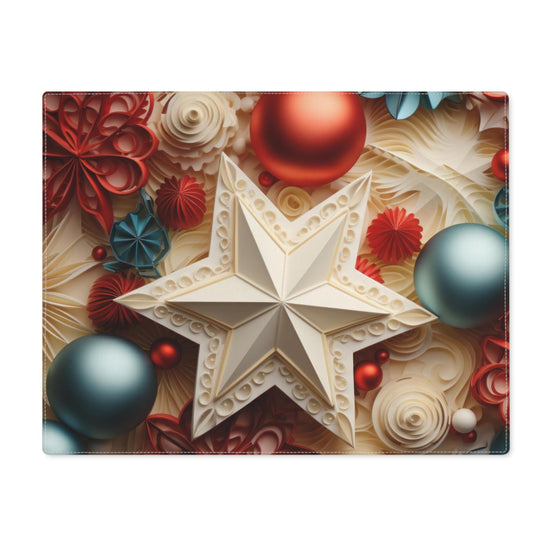 Festive Star Placemats - Holiday Table Decor, Christmas Dinner, Seasonal Table Setting, Gift for Hosts, Family Gatherings, Winter