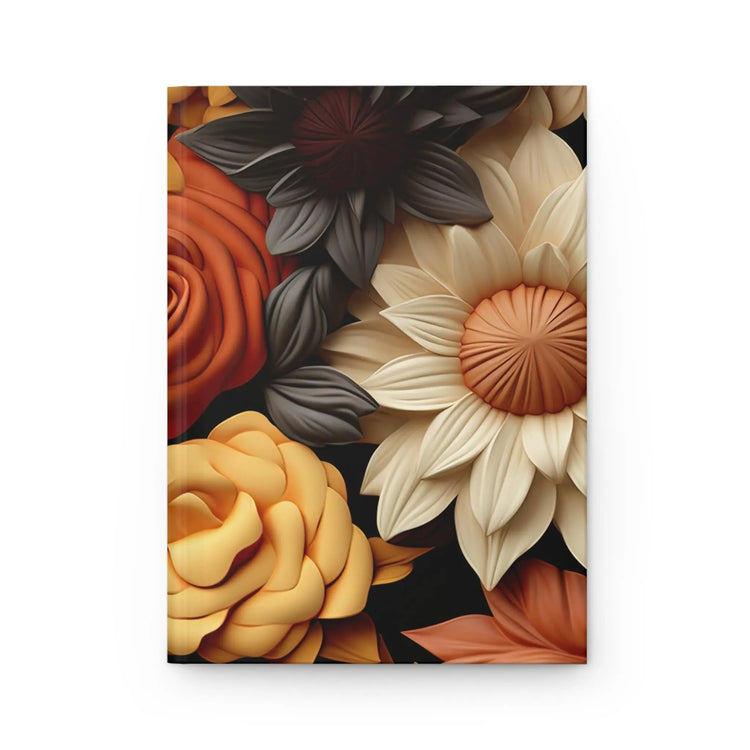 Floral Hardcover Journal - Elegant Writing Notebook, Gift for Writers, Floral Decor, Daily Planner, Sketchbook The Aurora Touch