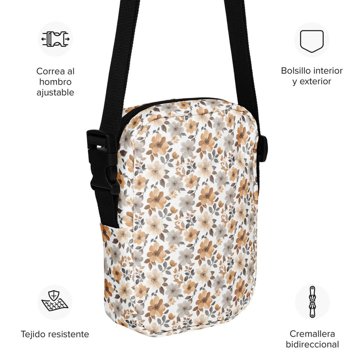 Floral Print Utility Crossbody Bag - Stylish All-Purpose Satchel for Everyday Essentials The Aurora Touch