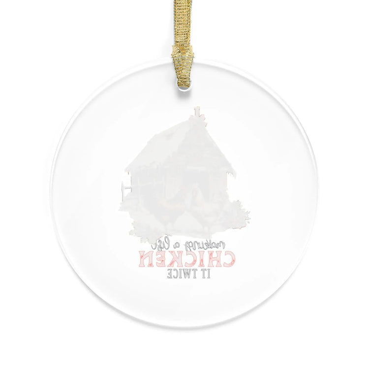 Handcrafted Acrylic Ornaments - Country Christmas Decor - Farmhouse Rooster Designs - Unique Holiday Tree Ornaments The Aurora Touch