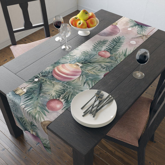 Christmas Table Runner, Holiday Table Decor, Festive Dining Accent, Seasonal Home Decor, Winter Holiday Tablecloth