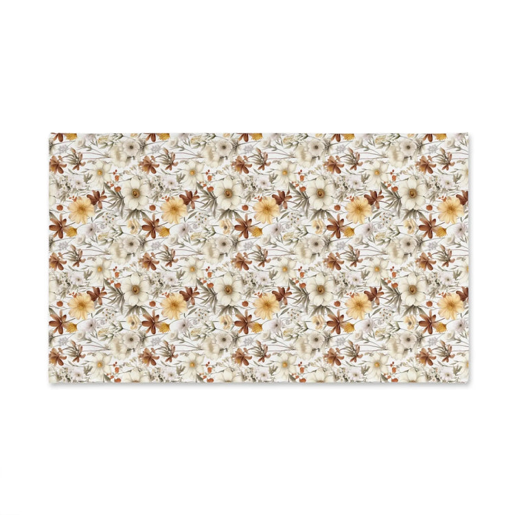 Floral Hand Towel, Boho Kitchen Decor, Bathroom Linen, Gift for Her, Eco-Friendly Home Accessories The Aurora Touch