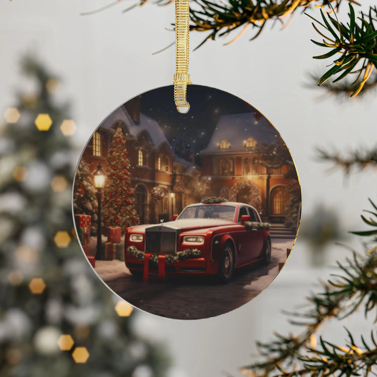 Acrylic Ornaments, Luxury Rolls Royce Xmas Tree Decor, Fancy Designer Holiday Decoration, Classy Sexy Ornament The Aurora Touch