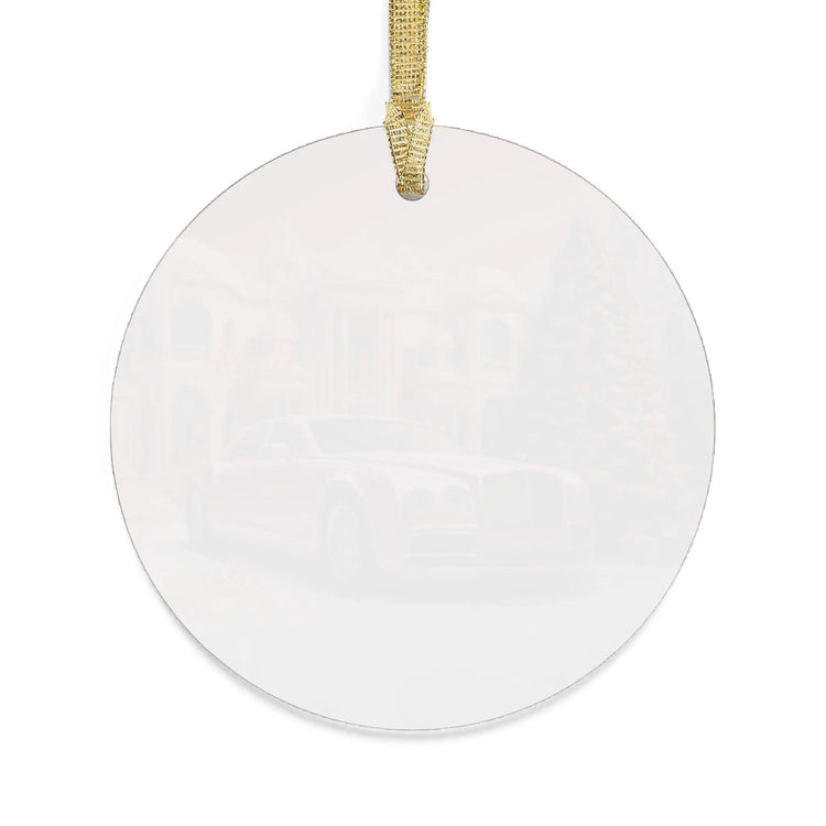 Personalized Acrylic Christmas Ornament - Holiday Decor, Festive Gift, Custom Name Keepsake, Car Theme, Family Celebration The Aurora Touch