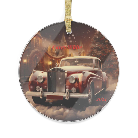Vintage Car Acrylic Ornaments, Personalized Holiday Decor, Christmas Tree Hanging, Collectible Keepsakes, 2021 Memories, Winter Home The Aurora Touch