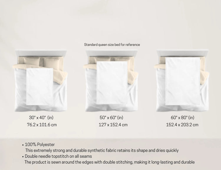 Floral Fall Velveteen Microfiber Blanket | Cozy Gift for Home, Sofa Throw, Bedroom Decor, Mother&