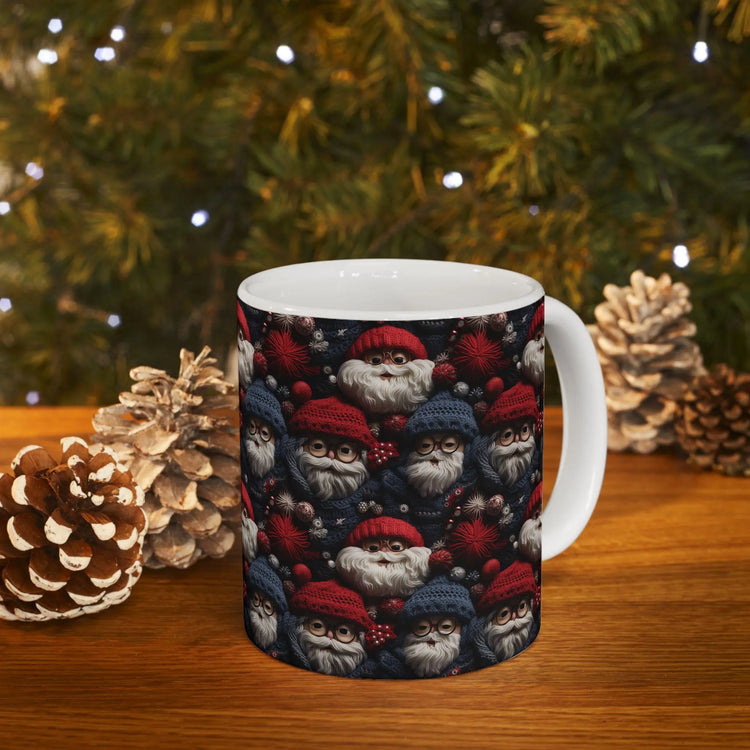 Whimsical Santa Ceramic Mug - Perfect Gift for Christmas, Holiday Enjoyment, Festive Decor, Cozy Mornings, Seasonal Cheer The Aurora Touch