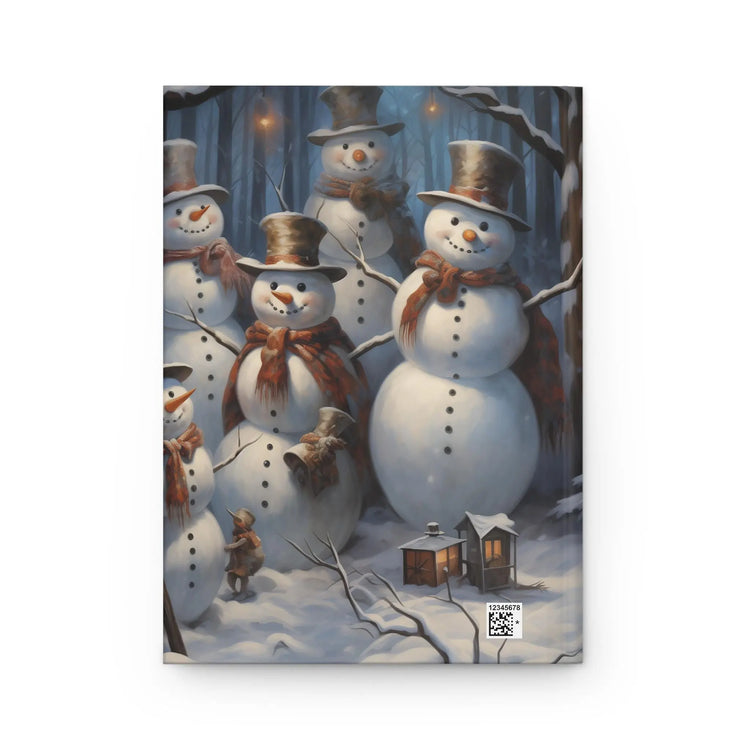 Snowman Hardcover Journal Matte, Holiday Xmas Decor Daily Diary - Christmas Gift, Notebook, Hardcover notebook, Xmas notebook The Aurora Touch