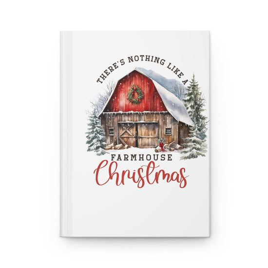 Diario navideño de tapa dura mate de estilo rústico, cuaderno navideño, diario de escritura, libro de recetas, regalo para profesores, regalo de Navidad.