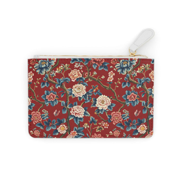 Elegant Floral Mini Clutch Bag, Stylish Purse, Makeup Organizer, Gift for Her, Wedding, Date Night The Aurora Touch