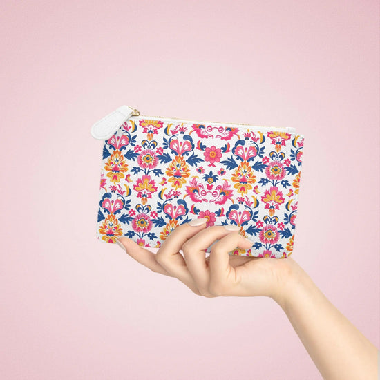Colorful Floral Mini Clutch Bag - Perfect for Parties, Travel, Gifts, Makeup Organizer, and Festivals The Aurora Touch
